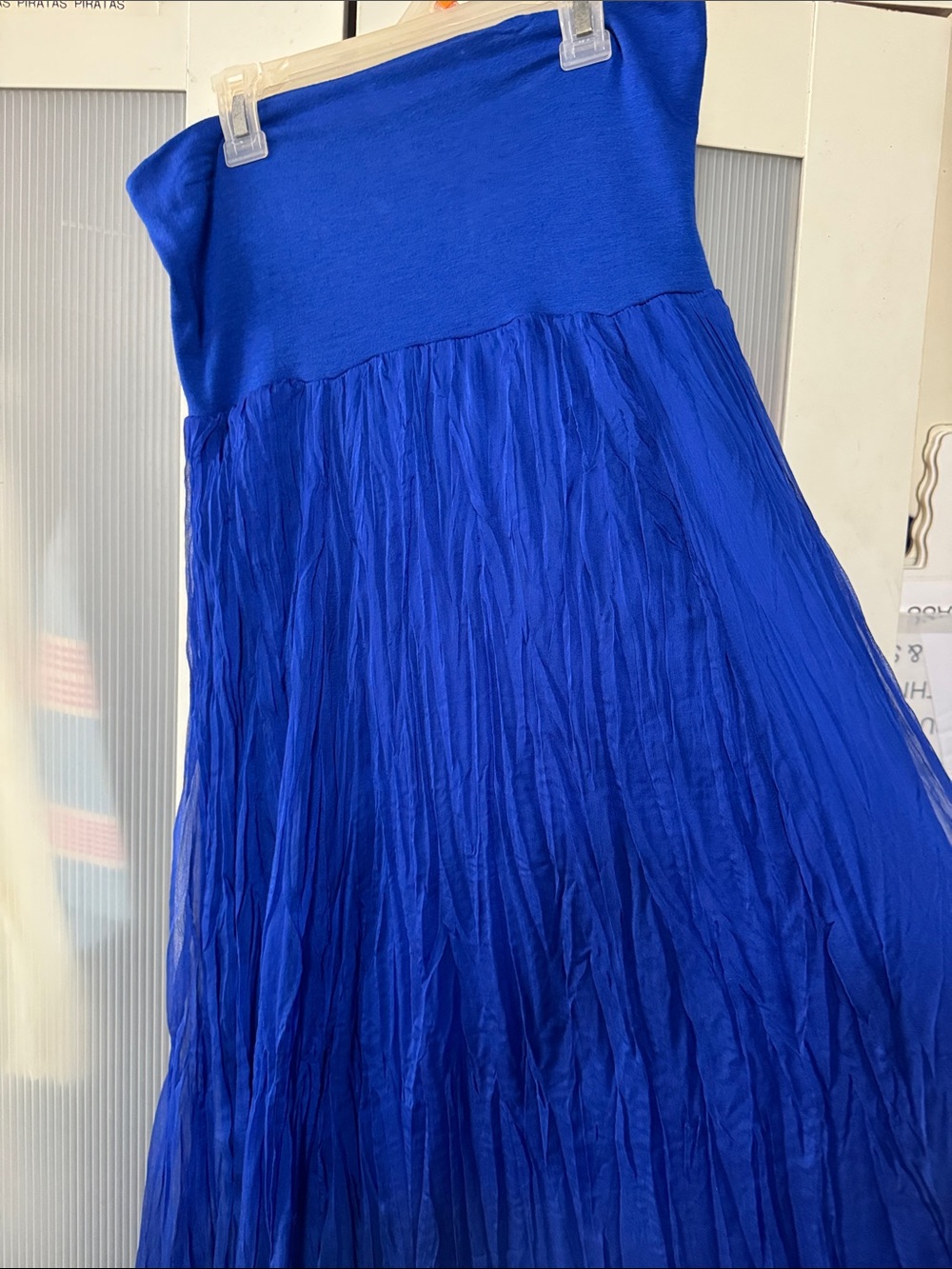 Matty M Royal Blue Maxi Skirt
